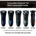 NAMUNY SH30 Replacement Head is Suitable for Shaver Series 3000 2000 1000 and S738 with Blades-9PCS. 