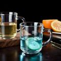 Transparent Glass Tea.Coffee,Milk Cup Set 220ML ,Set of 6. 