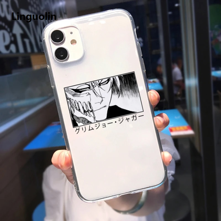 Linguolin%20Anime%20Bleach%20Kurosaki%20Ichigo%20Phone%20Case%20for%20IPhone%2015%2011%20X%20XR%20XS%207%208%2014%20Plus%20SE2%2012%2013%20Pro%20MAX%20Kisuke%20Urahara%20Transparent%20Coque%20-%20Image%206