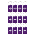 12PCS Aluminum Alloy Luggage Tag Colorful Suitcase Card Luggage Tags Travel IdTags. 