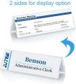 Enterprise Clear Acrylic Name Plate For Table Desk (6 INCH * 2 INCH). 