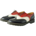 Solovair Oxford Half Black white red. 