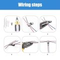 1Pcs Durable For Wires Wiring Pluggable Wire Connector Car Connectors 8-22AWG Electrical Cable Crimp Quick Splice Cable Connections Strip Terminal Clamp. 