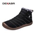 DEKABR New Men Snow Boots Waterproof Non Slip Wear Resistant Light Weight Comfortable Winter Ankle Thick Warm Shoes For Men. 