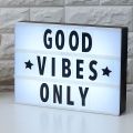 Cinematic Light Box With All Letters - White Color. 