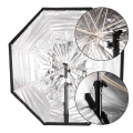 Octagonal Umbrella Softbox 80cm Universal Top Flash Reflector Outdoor Softlight Cover Professional Lighting Modifier. 