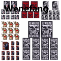 Wenefang 1PCS Horror Skull Embroiderd Patches Punk Horror Movie Embroidey Hot Selling Patch Iron On Patches For Clothing Jackets DIY Sewing Patch. 