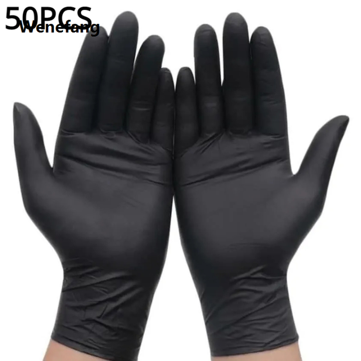 Wenefang%20100/50/20PCS%20Black%20Nitrile%20Gloves%20Thickened%20Disposable%20Gloves%20for%20Cleaning%20Hairdressing%20Waterproof%20Dishwashing%20Tattoo%20Gloves%20-%20Image%208
