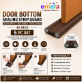 5 pc Door Bottom Sealing Strip Guard for Home and Office. 