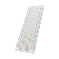 Solderless PCB Board 830 Tie Points MB-102 Breadboard U Shape Red & Blue Wires Solderless Breadboard White Experimental Connection Board Test Develop. 