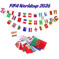 FIFA World Cup 2026 Flags I Countries String Flags I Flag Banner – 47 Feet Long. 