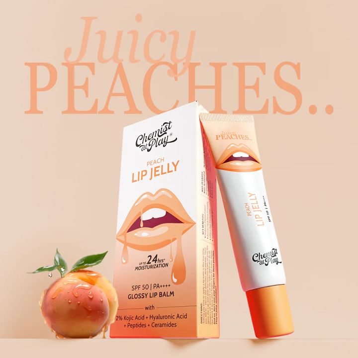 Chemist%20At%20Play%20Peach%20Tinted%20Lip%20Balm%20for%20Dark,%20Dry,%20Chapped%20and%20Pigmented%20Lips%7C%20Gives%2024%20hours%20moisturization%7C%20SPF%2050%20PA++++%7C%20Has%202%25%20Kojic%20Acid,%20Hyaluronic%20Acid,%20ceramides%20&%20Peptides%7C%2010gms%20-%20Image%202