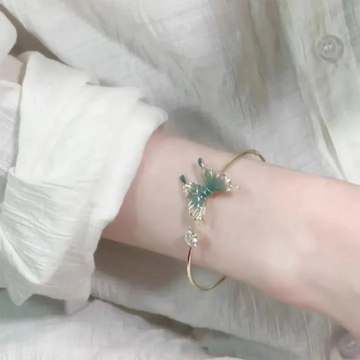 Chinese%20Style%20Vintage%20Temperament%20Green%20Butterfly%20Opening%20Adjustable%20Bracelet%20Podazz%20-%20Image%204