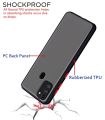 Samsung Galaxy M21 2021 / M21 / M30S | Smoke Transparent with Camera Protection | Black. 