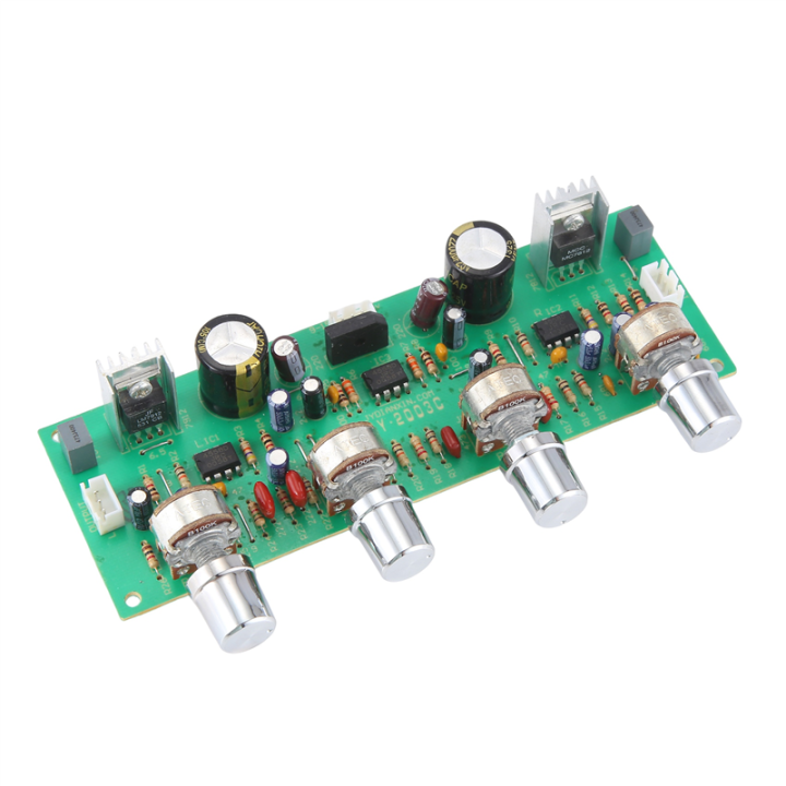 12V HIFI Preamp Tone Bass Treble Volume Control Pre-Amplifier Board ...