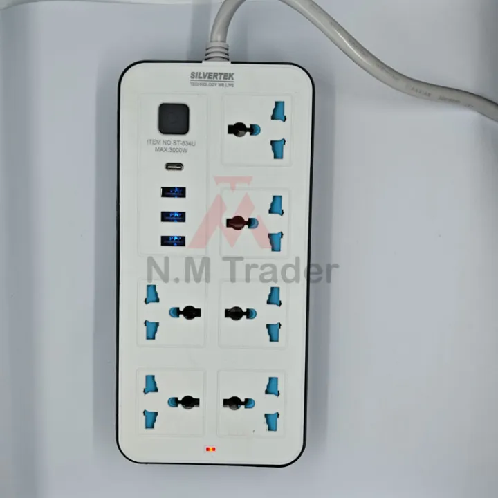 3000W%20Silvertek%20Multiplug%20with%201-C-Type,%203-USB%20&%206-charging%20port%20%7C%203%20&%205%20meter%20wire%20%7C%20Suitable%20for%20all%20the%20home%20appliances%20(Washing%20machine,%20freeze,%20TV,%20Iron)%20%7C%20Extension%20Cord%20634U%20-%20Image%206
