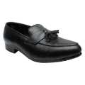 Black Leather Loafer Formal Shoes For Boys. 