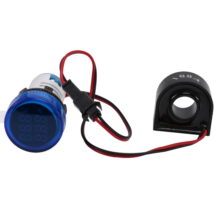 Mini%20Digital%20Voltmeter%20Ammeter%2022mm%20Round%20AC%2050-500V%200-100A%20Amp%20Volt%20Voltage%20Tester%20Meter%20Dual%20LED%20Indicator%20-%20Image%203