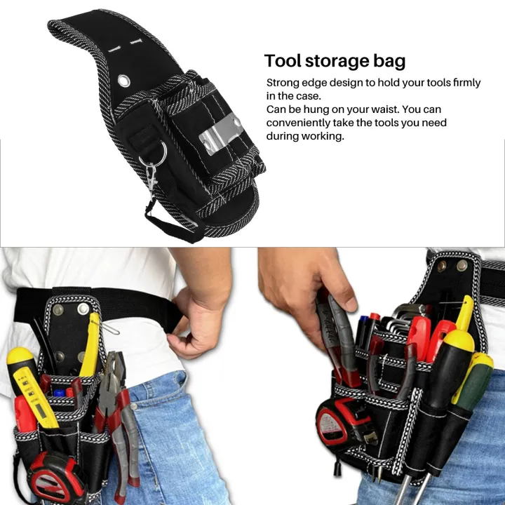 9%20In%201%20Screwdriver%20Utility%20Kit%20Holder%20Top%20Quality%20600D%20Nylon%20Fabric%20Tool%20Bag%20Electrician%20Waist%20Belt%20Pouch%20Bag%20-%20Image%204