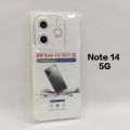 Redmi Note 14 4G , 5G , 14 Pro 5G & 14 Pro Plus 5G Cover(All Different Size) Clear Transparent Shockproof Soft Tpu Cover Case, Note 14 5G , Note 14 Pro / Plus. 