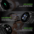 D18 Smart Watch Heart Rate Monitor Men's Women's Smartwatch Round Fitness Digital Watches for Men Women Band Bracelet PK D20 B41. 