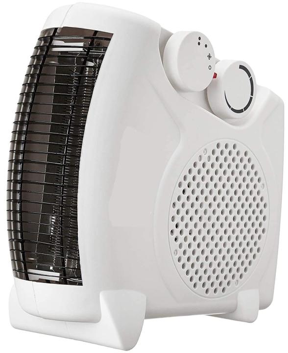 Fan Heater Heat Blow Silent Fan Room Heater (White)