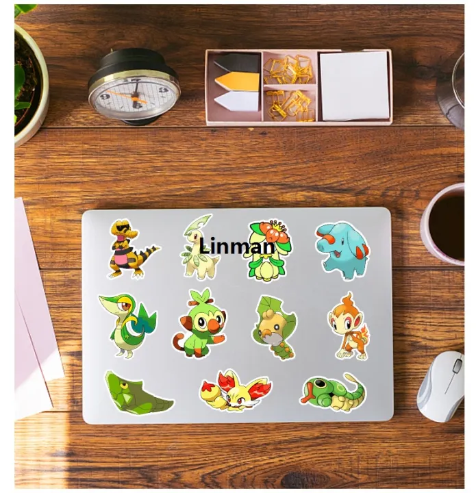 Linman%20100pcs%20Pokemon%20Sticker%20Pack%20Waterproof%20Anime%20Stickers%20Cute%20La%E3%80%902025%20Version%E3%80%91ptop%20Skin%20Kawaii%20Packaging%20DIY%20Phone%20Case%20Handbook%20Stationery%20-%20Image%204