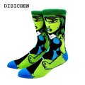 DISICHEN Original 1 Pair New Anime Marvel Men Socks Long Sock Knee-High Couples cosplay Sock Personality Hip Hop Harajuku Funny Sock for Women. 