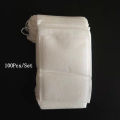 Disposable Tea Bags 100pcs Non-woven Fabric Empty Pocket String Bag Tea Accessories Spice Filter Te Sachets Tea Bag Supplies. 