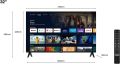 TCL 32S5400AF Series 32" Full HD Android TV with HDR and Micro Dimming, Compatible with Google Assistant, Chromecast and Google Home, Frameless Design. 
