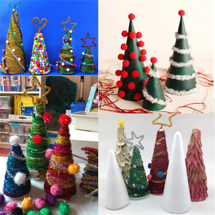 24Pack%20Craft%20Foam%20Cones%20Cones%20Shaped%20Foam%20for%20Arts,%20Crafts,%20Christmas%20Tree,%20School,%20DIY%20Craft%20Project%20-%20Image%202