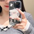 Dog, Korean-style cute stand, magnetic small TokPad suitable for 14 cartoon stands, grip, TokGriptok phone stand, supports iPhone 15 Magsafe Smart.. 