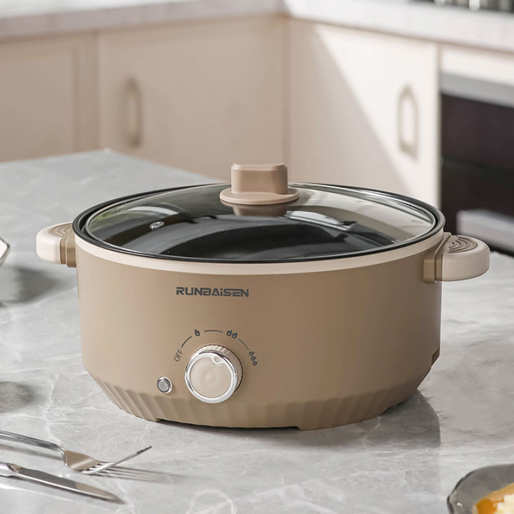 Functionas Cooking Containers Large Capacity Household Electric Cooking Pot Electric Hot Pot Multi ...
