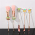 5pcs/set Star Wars Yoda Baby The Grogu Makeup Brush Beauty Foundation Blush Powder Eyeshadow Concealer Blending Makeup Brush Set. 