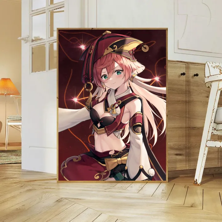 1pc%20Yanfei%20Genshin%20Impact%20Poster%20Self-adhesive%20Art%20Waterproof%20Paper%20Sticker%20Coffee%20House%20Bar%20Room%20Wall%20Decor%20-%20Image%203