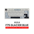 AULA F75 75% Hot Swappable Wireless Gaming Mechanical Keyboard, Gasket Mount, PBT Keycaps, Pre-lubed Switches,2.4GHz/USB-C/BT5.0 RGB Backlit. 