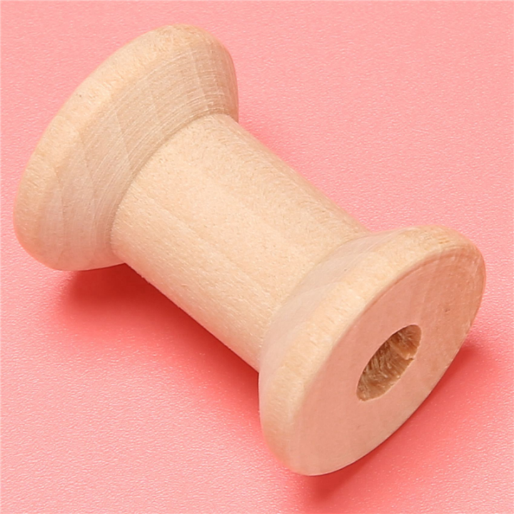 JAERBEE%2030Pcs%20Wooden%20Empty%20Thread%20Spools%20Natural%20Color%2029mm%20X23mm%20-%20Image%203