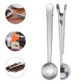 QUANBU 5 Pcs Reusable Swizzle Sticks Coffee Stirrers Beverage Stir Sticks with 2 in 1 Coffee Spoon with Bag Clip. 
