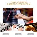 Multicolor for Beginners 88Keys for White Keys Sticker Symbol Electronic Keyboard Key Piano Stave Note Keys Sticker Piano Keyboard Stickers Note Sticker. 