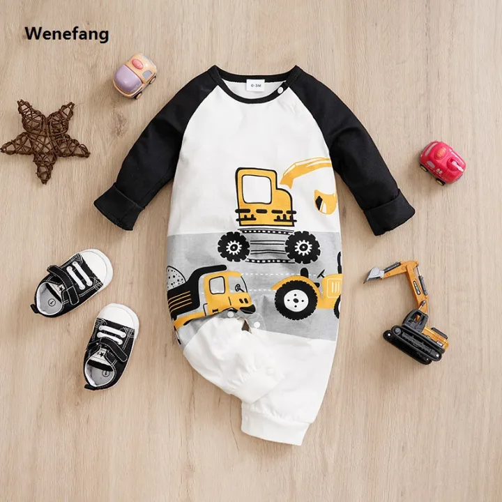 Wenefang%20Fashion%20Newborn%20Baby%20Boy%20Spring%20and%20autumn%20Clothes%20Long%20sleeves%20%E3%80%902025%20Version%E3%80%91%20and%20Round%20Collar%20Cartoon%20Car%20Print%20Romper%20Jumpsuit%200-24%20months%20-%20Image%202