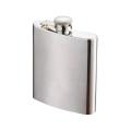BB Stainless Steel Hip Flask, Alcohol Drinks Wine Whiskey Holder Bottle Or Liquor Flasks for Men 7oz (206 ml) - Silver. 