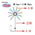 Wenefang 2024 NEW Full Color Christmas s Light RGB Neon String Light Festoon LED Garland Outdoor Garden. 