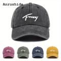 Anrushide Instagram retro gray baseball cap women's summer American washed Original big head circumference trend autumn and winter show face small. 