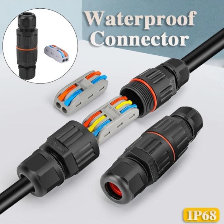 1Pc%20IP68%20Electrical%20Waterproof%20Dustproof%20Connector%20Wire%20Cable%202/3%20Pin%20Plug%20Straight%20Quick%20Push%20in%20Terminal%20Block%20Conductor%20Connector%20-%20Image%204