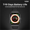 X-AGE ARC Smart Watch | Bluetooth Calling | 2.02" Curved Amoled Display | IP67 Waterproof | Health Monitoring | For Men and Women. 
