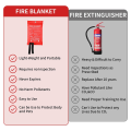 4 Piece Emergency Fire Blanket for Home Extinguishing Blanket White Fiberglass Fabric Fire Blankets for Home, Kitchen School Office, Car, and Grill. 