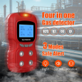 4 Gas Monitor,4 Gas Detector for H2S,CO,LEL and O2,Adopt High- ADC Acquisition Chip and 32-Bit Nano-Processor A. 