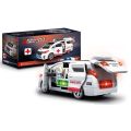 Battery Operated Electric Ambulance 360 Degree Rotating And Auto Door Open Ambulance Toys With Siren Sound Effects And Light. 