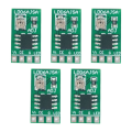 ARELENE 5PCS 30-1500MA Adjustable Constant Current LED Driver DC 3.3V 3.7V 4.2V 5V PWM Control Board Buck Power Module. 