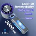 Portable Handheld Fan with Ice-Cooling Mode, 120 Speed Powerful Wind Rechargeable, Mini Fans for Women Men Travel Office Outdoor. 